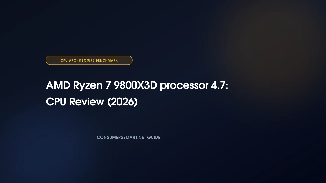 AMD Ryzen 7 9800X3D processor 4.7: CPU Review (2026)