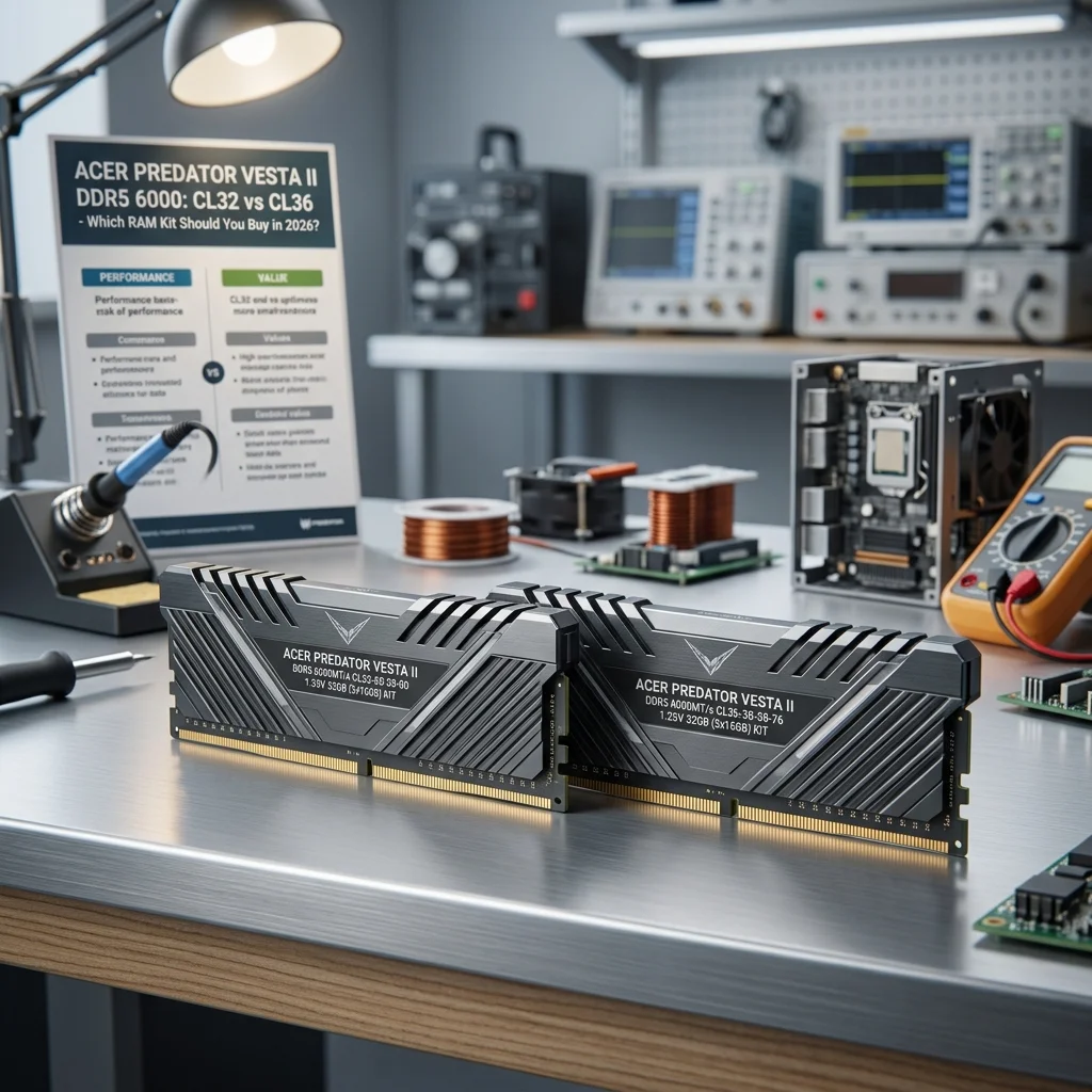Acer Predator Vesta II DDR5 6000 CL32 vs CL36: Which RAM Kit Should You Buy in 2026? Acer Predator Vesta II DDR5 6000 CL32 vs CL36: Which RAM Kit Should You Buy in 2026? Detail
