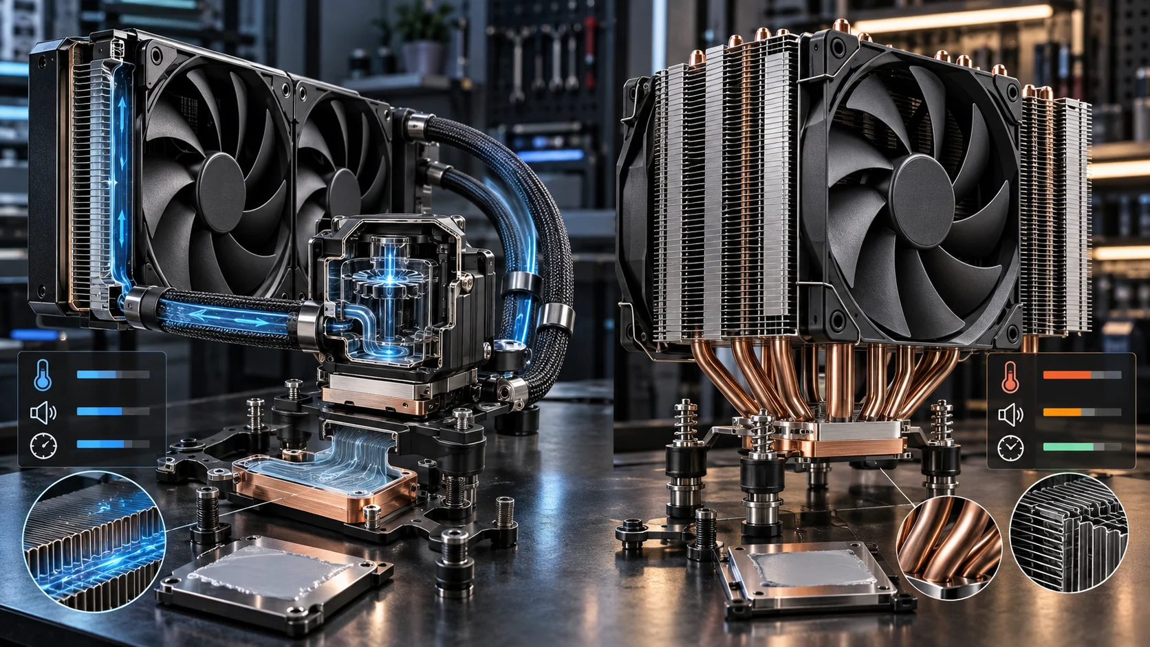 AIO Liquid Cooler vs Air Cooler in 2026: Noise, Thermals &amp; Longevity Compared Detail