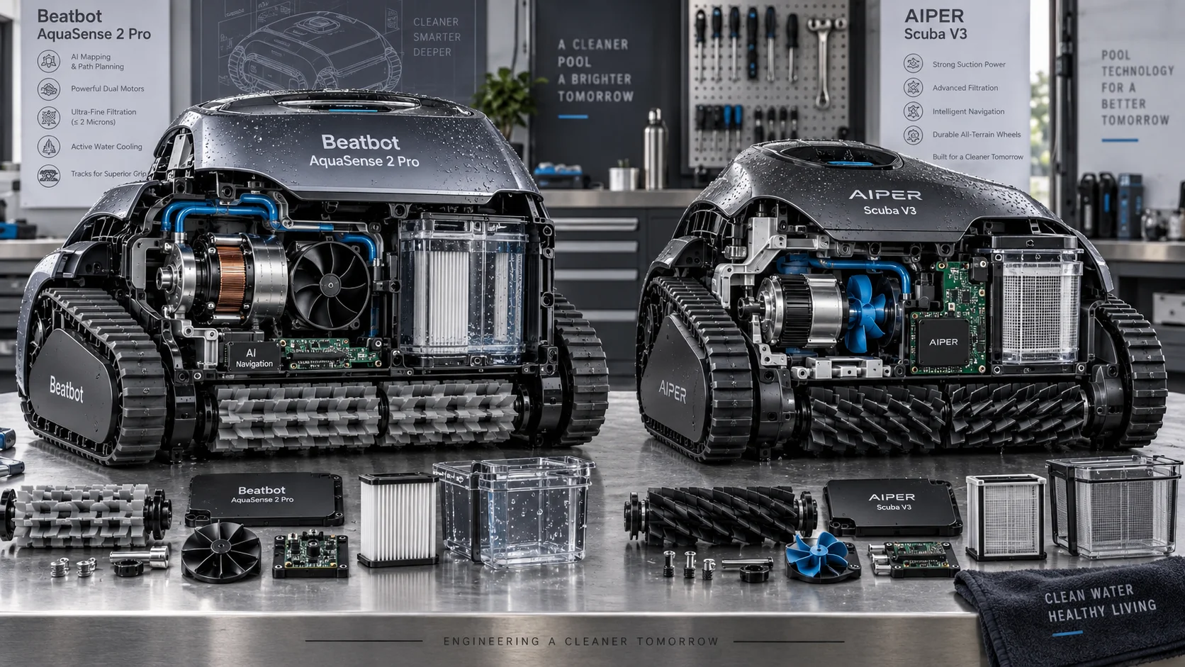 Beatbot Aquasense 2 Pro Vs Aiper Scuba V3 Beatbot AquaSense 2 Pro vs AIPER Scuba V3: Which Premium Pool Robot Should You Buy in 2026? Detail