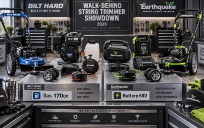 BILT HARD 170cc vs Earthquake 60V Walk-Behind String Trimmer: Gas vs Battery in 2026?