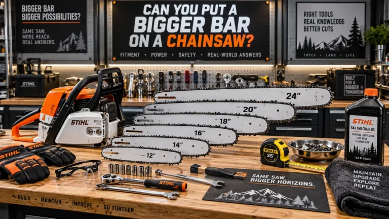 Can You Put a Bigger Bar on a Chainsaw?