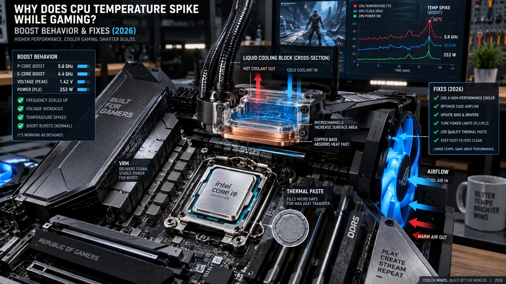 Why Does CPU Temperature Spike While Gaming? Boost Behavior &amp; Fixes (2026) Detail
