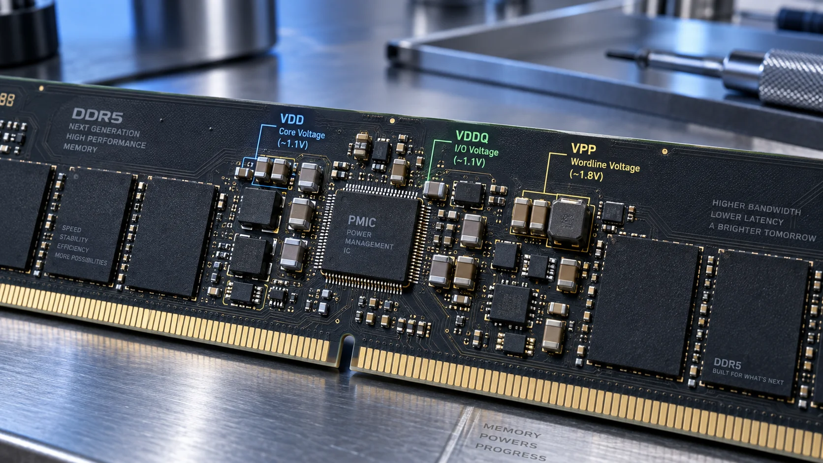 DDR5 Voltages Explained: VDD, VDDQ, VPP Safe Daily Operating Limits (2026) Component View
