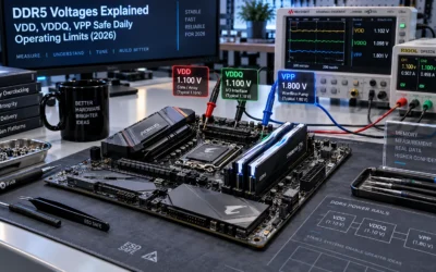 DDR5 Voltages Explained: VDD, VDDQ, VPP Safe Daily Operating Limits (2026)