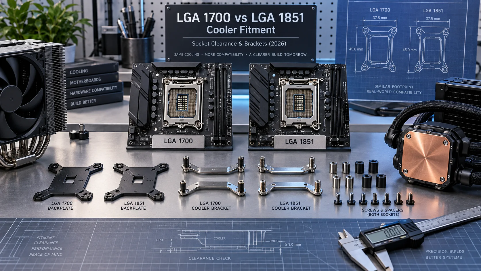 Do LGA 1700 Coolers Fit LGA 1851 Motherboards? Socket Clearance &amp; Brackets (2026)