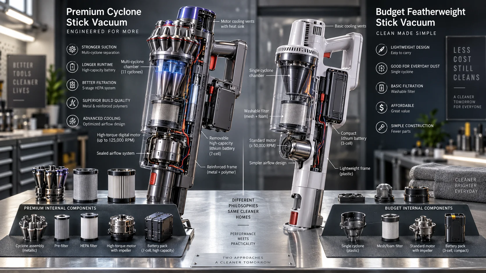 Dyson V8 Cyclone vs Bissell Featherweight: Premium vs Budget Stick Vacuum (2026) Detail