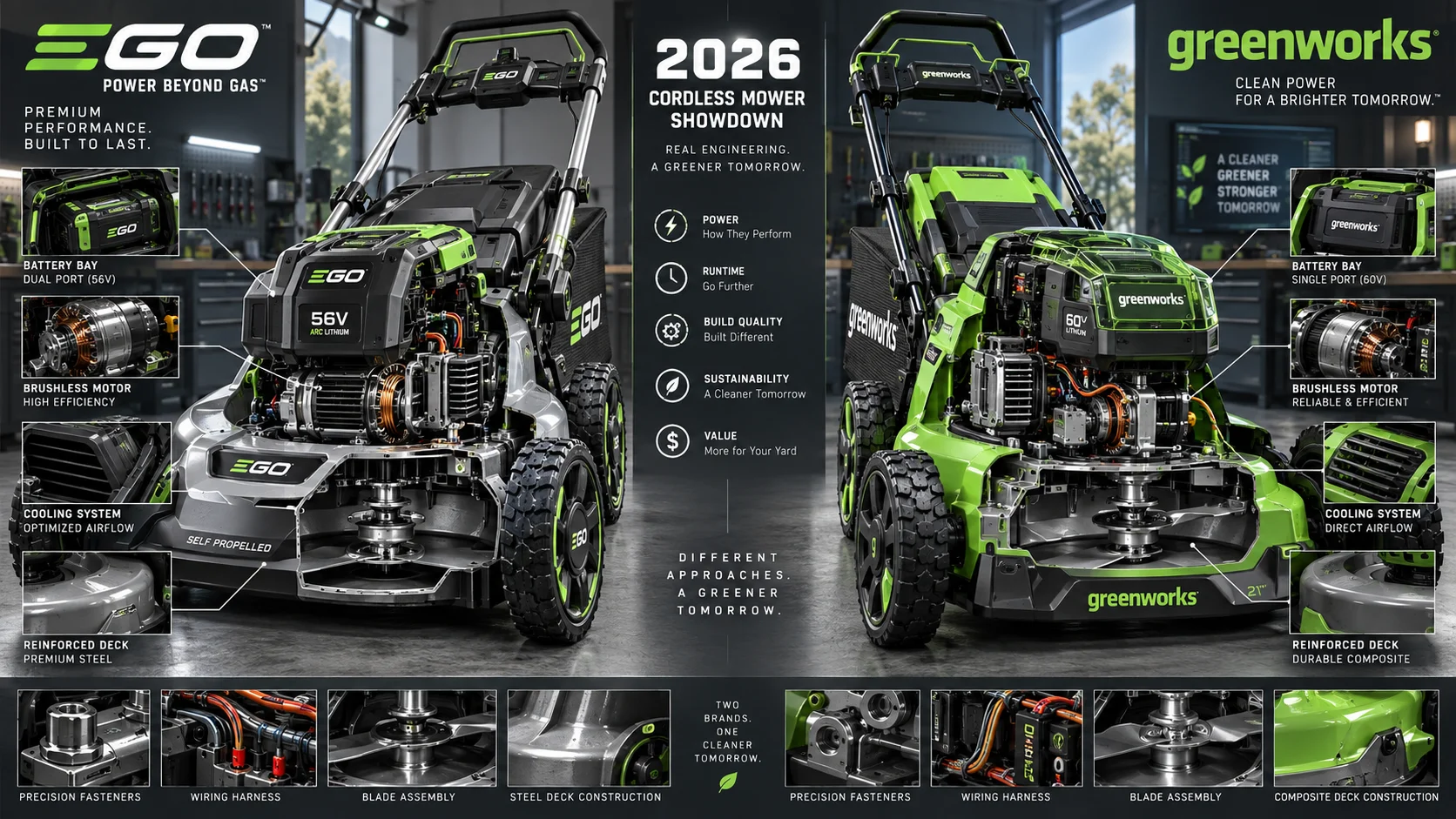 EGO vs Greenworks Push Mower: Which Cordless Brand Wins in 2026? Detail