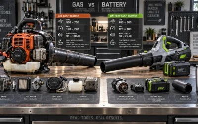 Gas vs Battery Leaf Blowers: CFM, MPH, Noise Levels, and Real-World Power