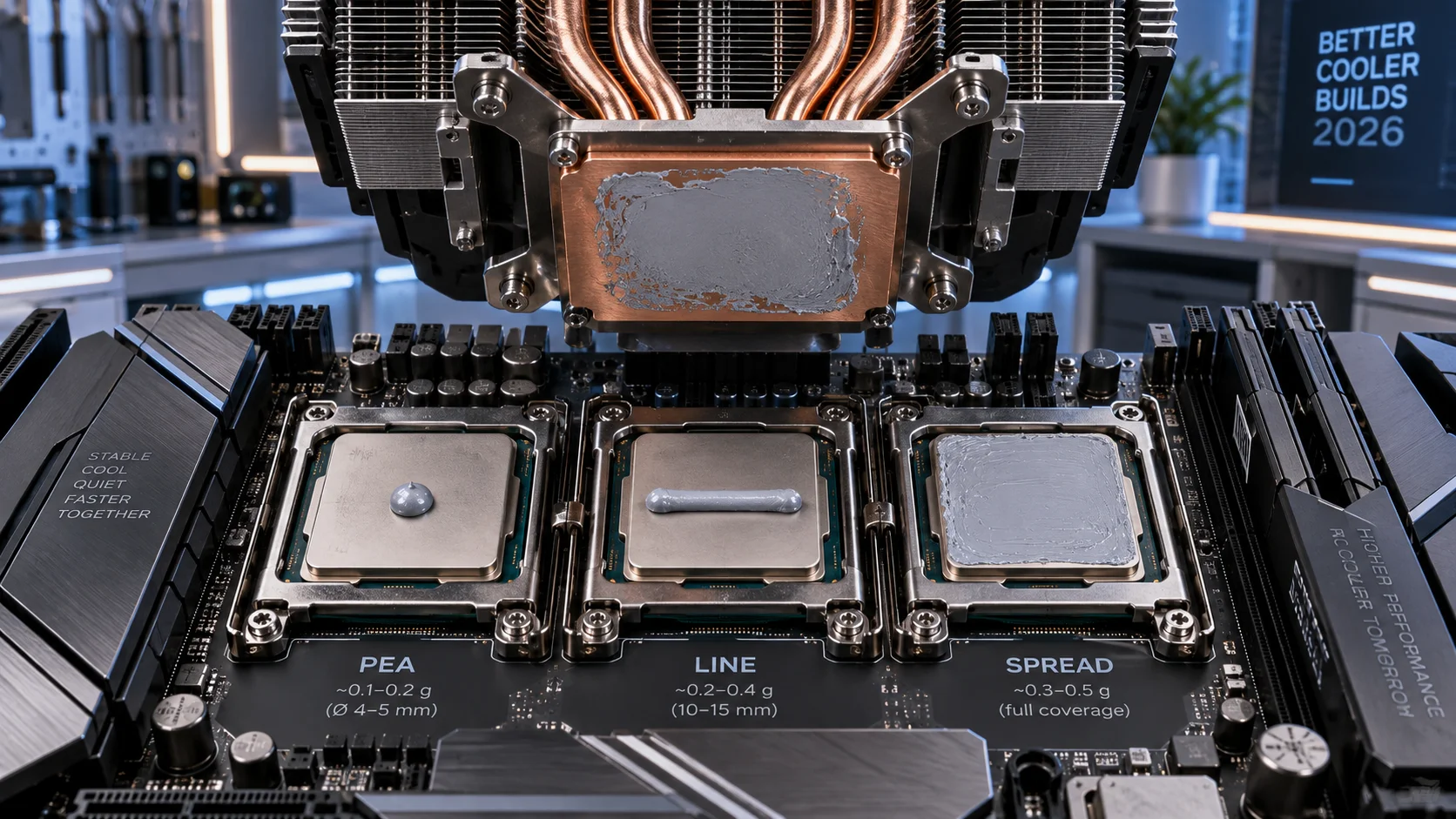 How Much Thermal Paste for CPU: Pea vs Line vs Spread Pattern Guide (2026) Detail