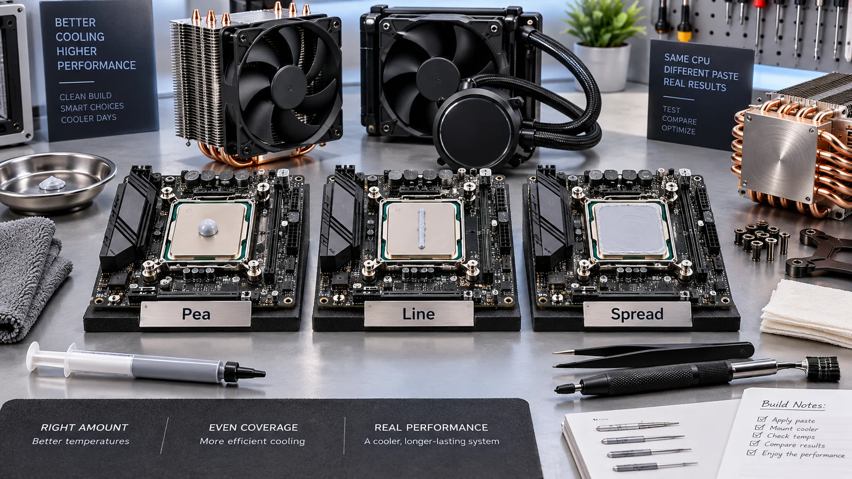 How Much Thermal Paste for CPU: Pea vs Line vs Spread Pattern Guide (2026)