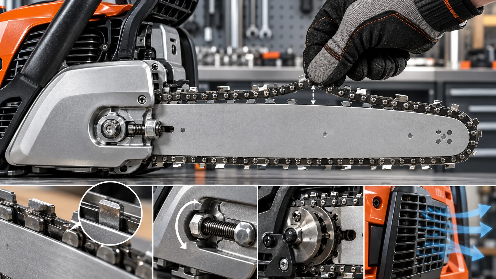 How Tight Should a Chainsaw Chain Be? (Snap Test &amp; Tensioning Guide) Detail