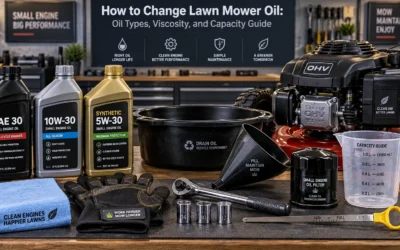 How to Change Lawn Mower Oil: Oil Types, Viscosity, and Capacity Guide