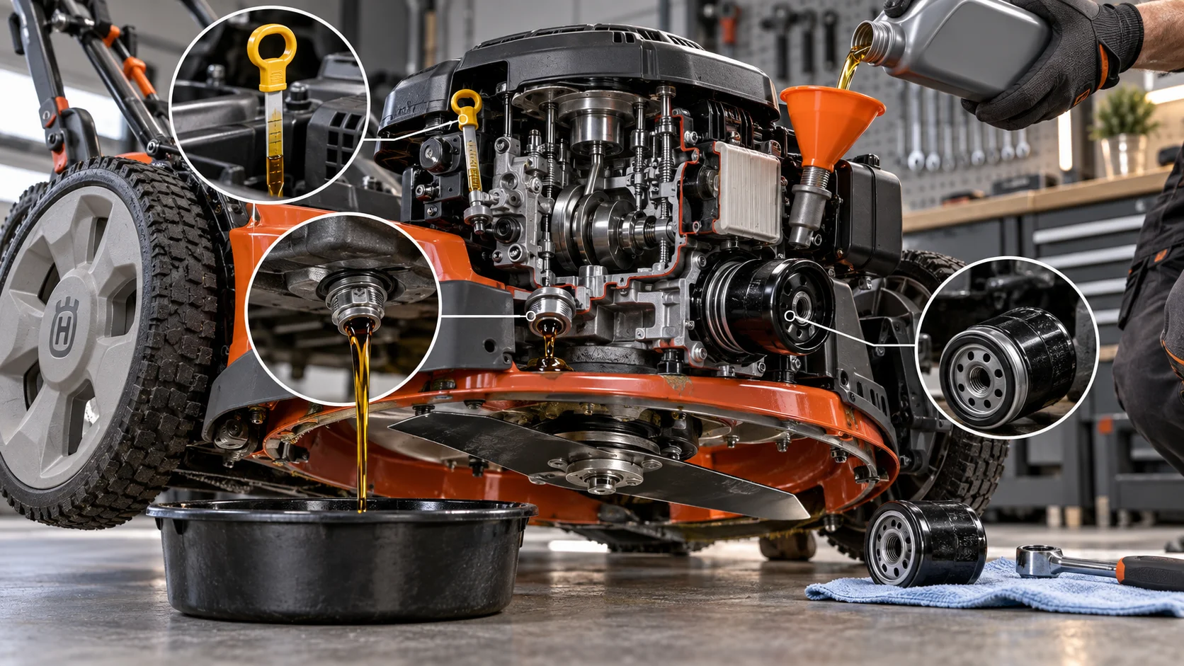 How to Change Oil in a Husqvarna Lawn Mower: A Step-by-Step Guide Detail