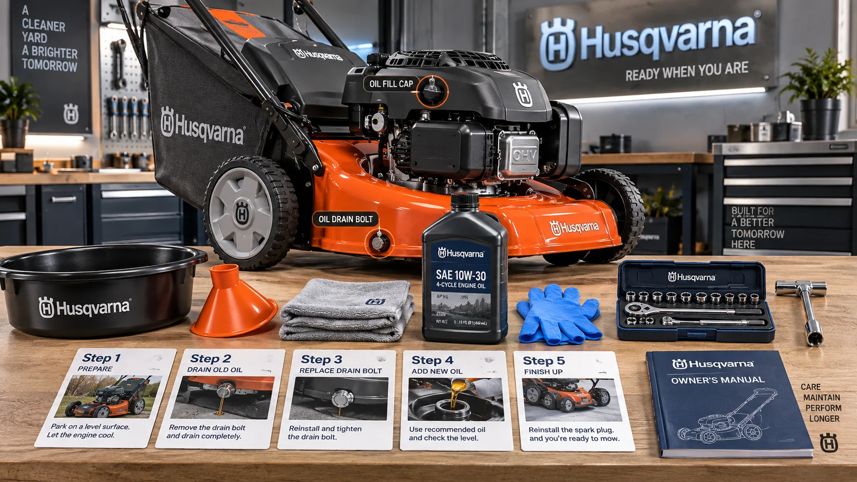 How to Change Oil in a Husqvarna Lawn Mower: A Step-by-Step Guide