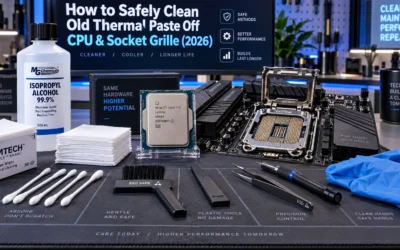 How to Clean Old Thermal Paste Off CPU