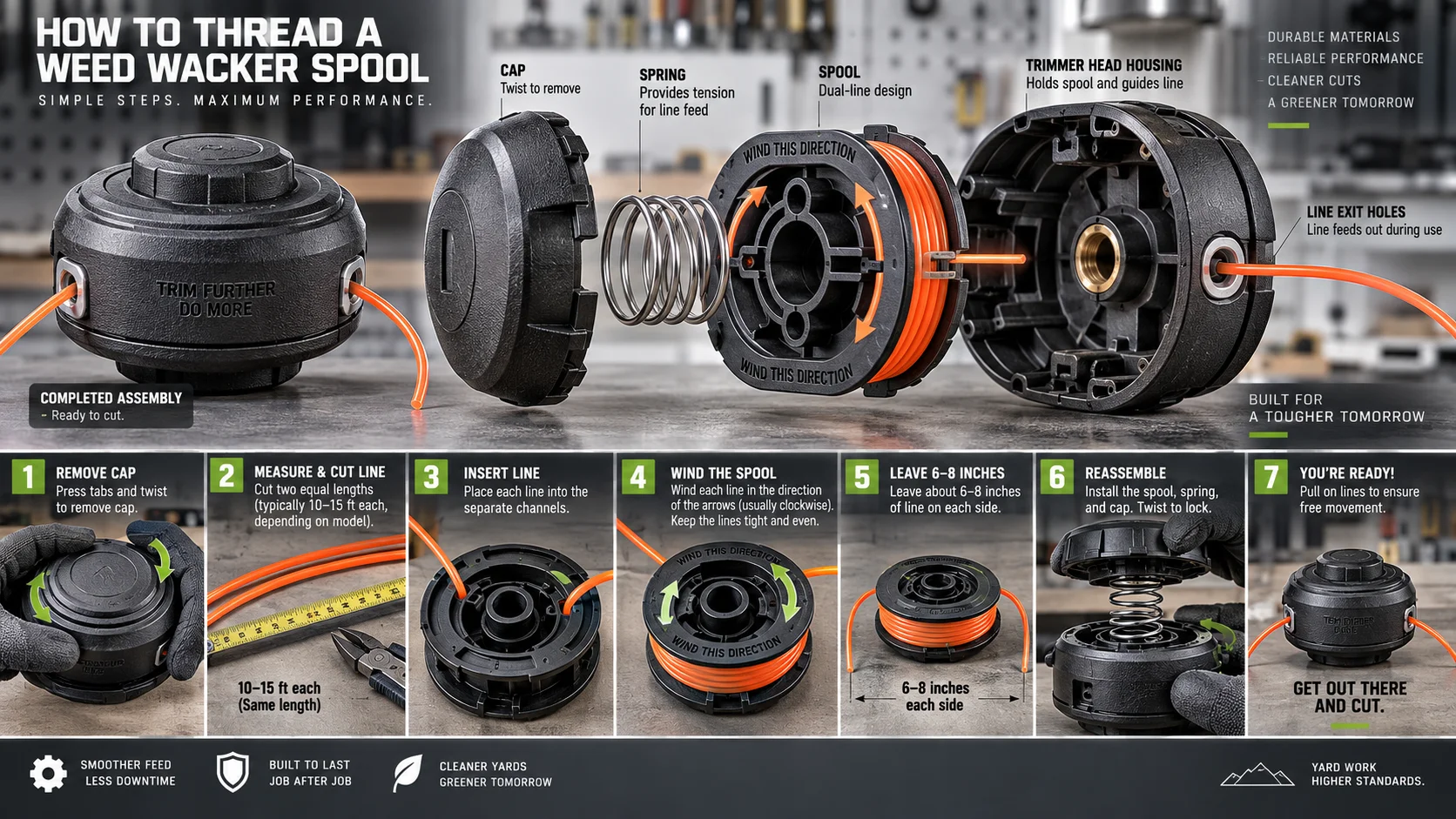 How to Thread a Weed Wacker Spool: Step-by-Step Instructions Detail