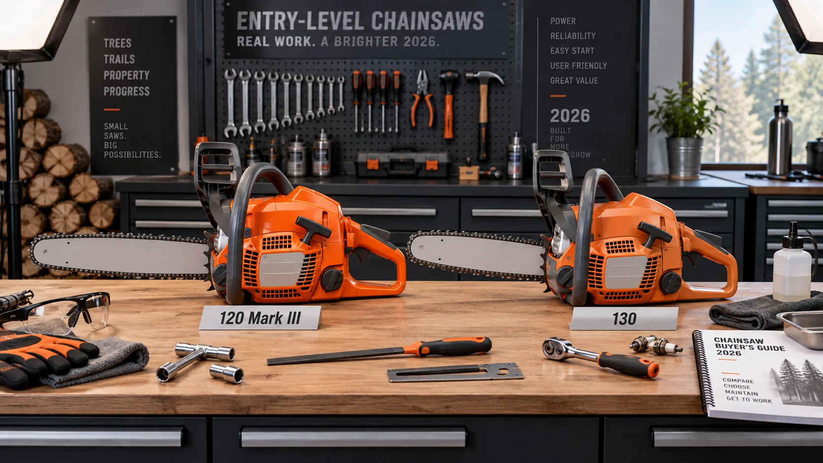Husqvarna 120 Mark III vs Husqvarna 130: Which Entry Gas Chainsaw Should You Buy in 2026? Husqvarna 120 Mark III vs Husqvarna 130: Which Entry Gas Chainsaw Should You Buy in 2026?