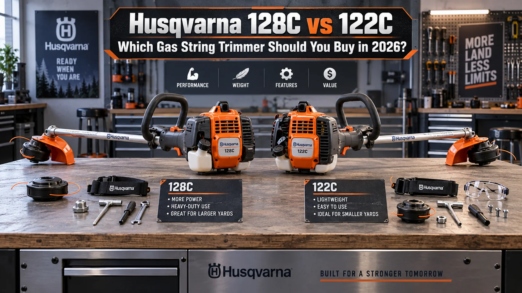 Husqvarna 128C vs 122C: Which Gas String Trimmer Should You Buy in 2026? Husqvarna 128C vs 122C: Which Gas String Trimmer Should You Buy in 2026?