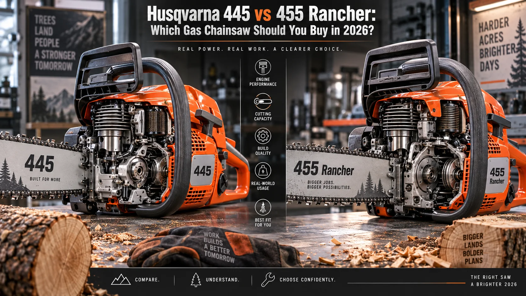 Husqvarna 445 vs 455 Rancher: Which Gas Chainsaw Should You Buy in 2026? Husqvarna 445 vs 455 Rancher: Which Gas Chainsaw Should You Buy in 2026? Detail