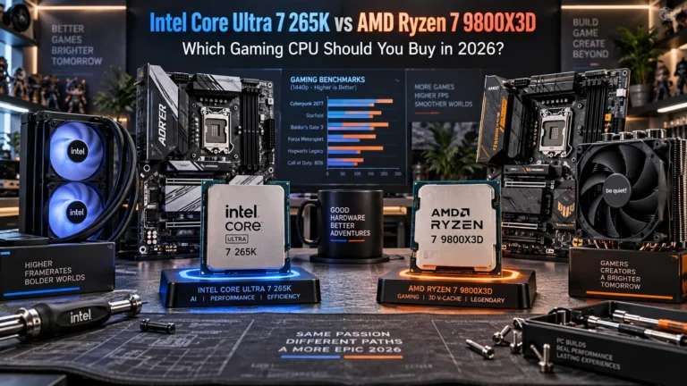 Intel Core Ultra 7 265K vs AMD Ryzen 7 9800X3D: Which Gaming CPU Should You Buy in 2026?