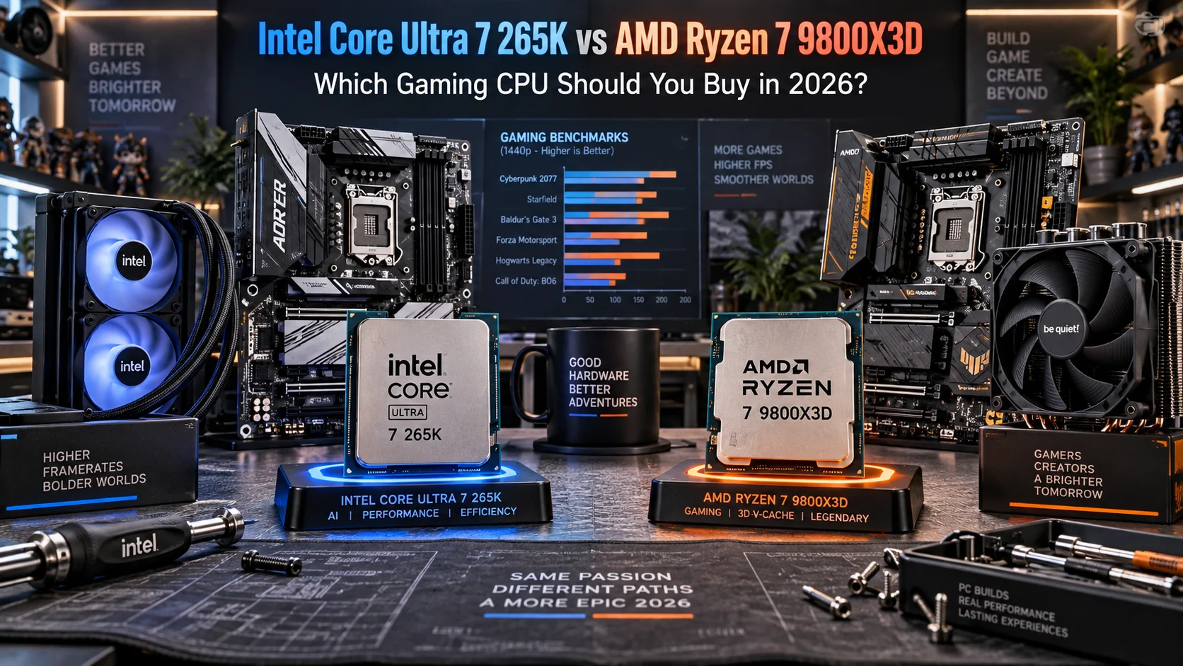 Intel Core Ultra 7 265K vs AMD Ryzen 7 9800X3D: Which Gaming CPU Should You Buy in 2026?