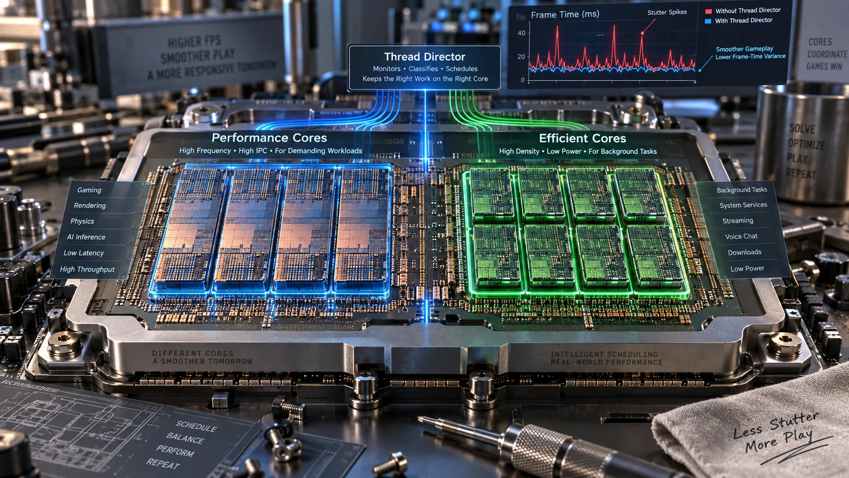 Intel P-Cores vs E-Cores: How Thread Director Affects Gaming Stutter (2026) Component View