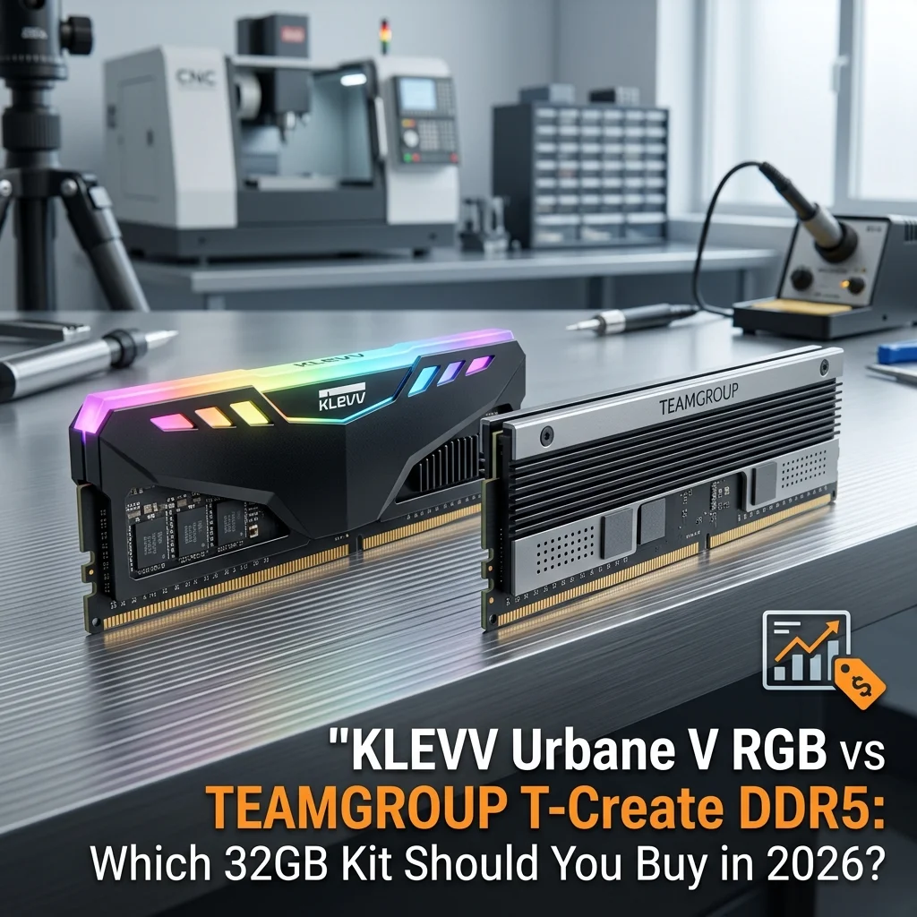 KLEVV Urbane V RGB vs TEAMGROUP T-Create DDR5: Which 32GB Kit Should You Buy in 2026? KLEVV Urbane V RGB vs TEAMGROUP T-Create DDR5: Which 32GB Kit Should You Buy in 2026? Detail