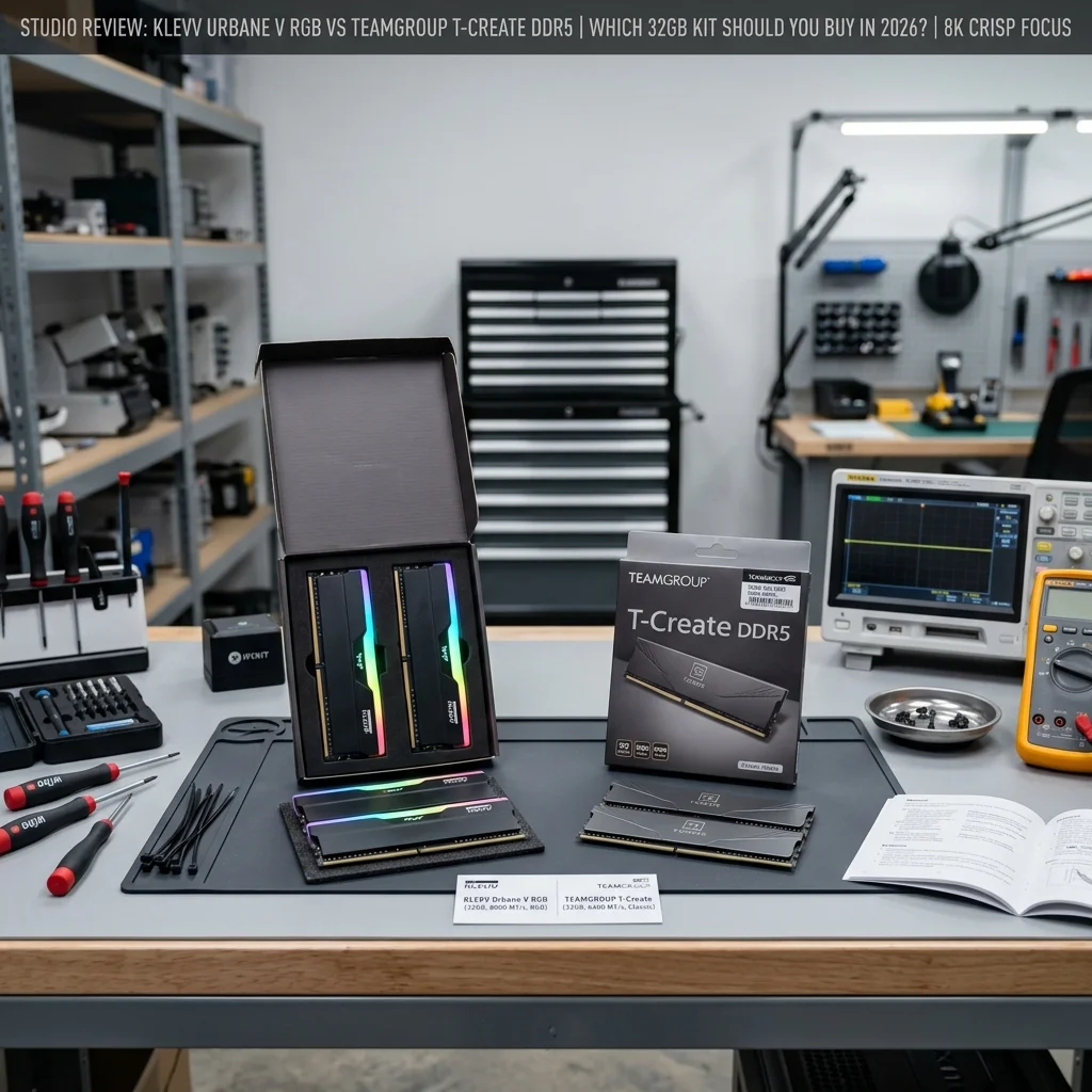 KLEVV Urbane V RGB vs TEAMGROUP T-Create DDR5: Which 32GB Kit Should You Buy in 2026? KLEVV Urbane V RGB vs TEAMGROUP T-Create DDR5: Which 32GB Kit Should You Buy in 2026?