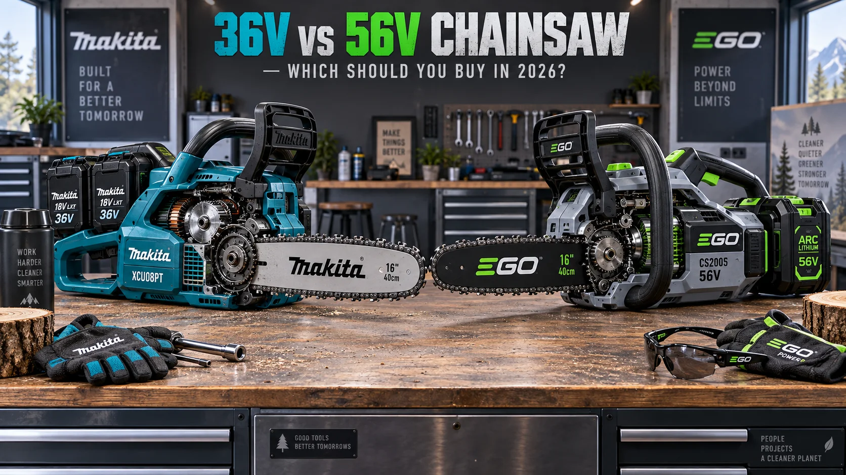 Makita XCU08PT vs EGO Power+ CS2005: 36V vs 56V Chainsaw — Which Should You Buy in 2026? Detail