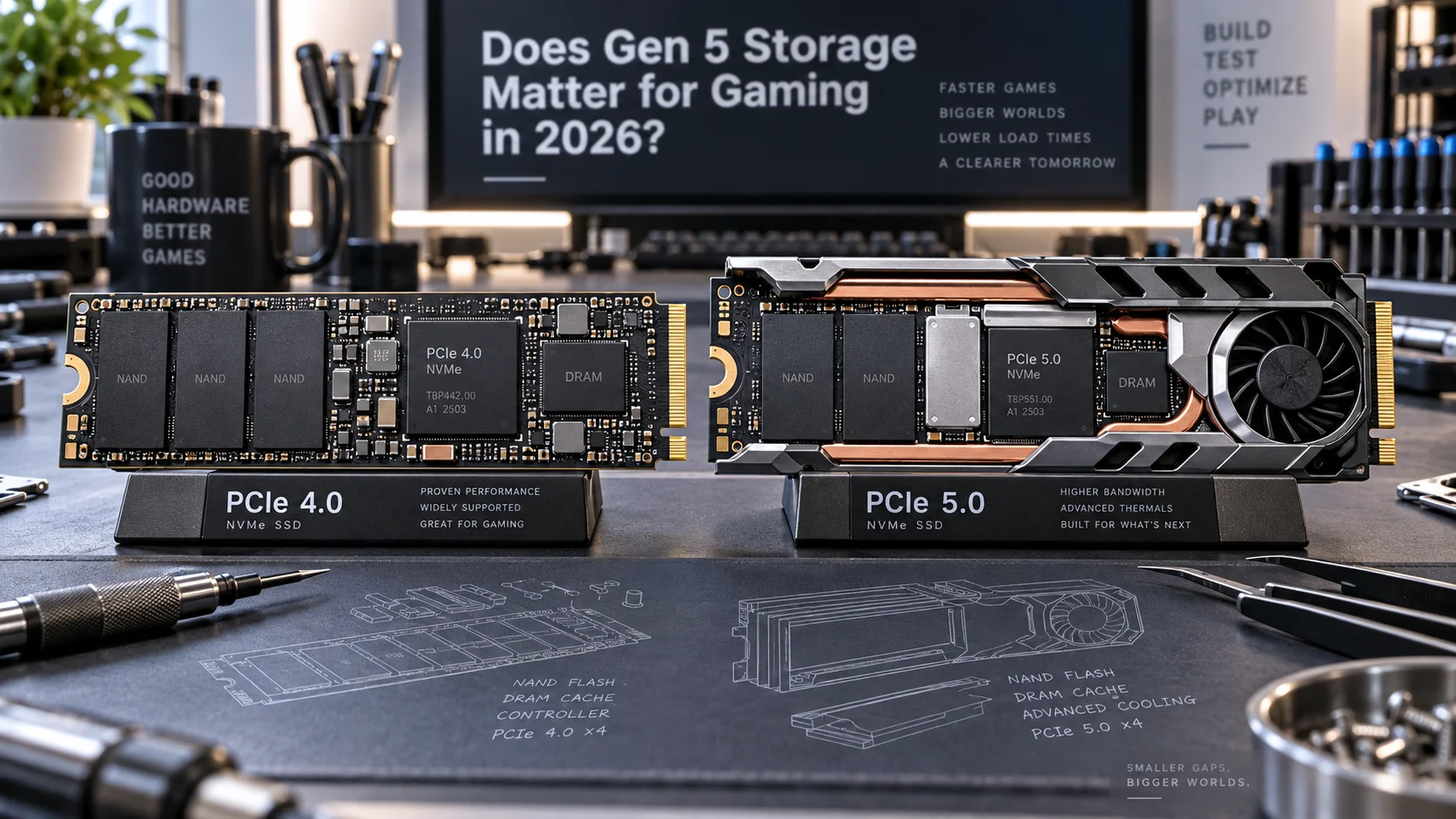 PCIe 4.0 vs PCIe 5.0 NVMe SSDs: Does Gen 5 Storage Matter for Gaming in 2026? PCIe 4.0 vs PCIe 5.0 NVMe SSDs: Does Gen 5 Storage Matter for Gaming in 2026? Detail