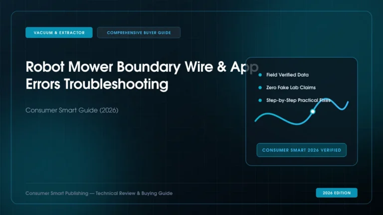Robot Mower Boundary Wire & App Errors Troubleshooting