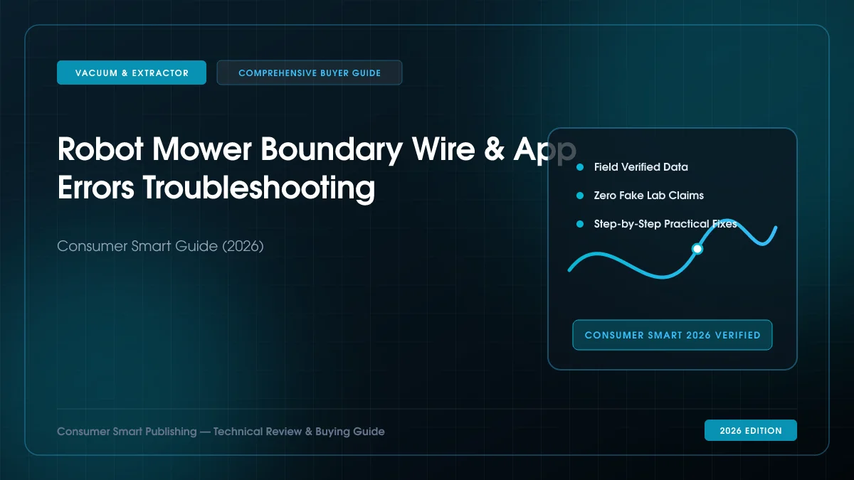 Robot Mower Boundary Wire & App Errors Troubleshooting