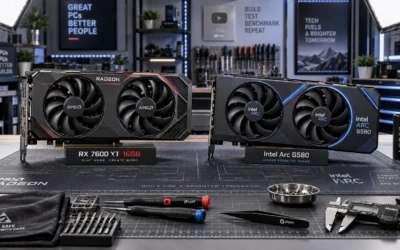 Verdict: Buy the ASRock Radeon RX 7700 XT if you need 12GB VRAM, or the ASRock Intel Arc B580 if you want next-gen architecture under $310