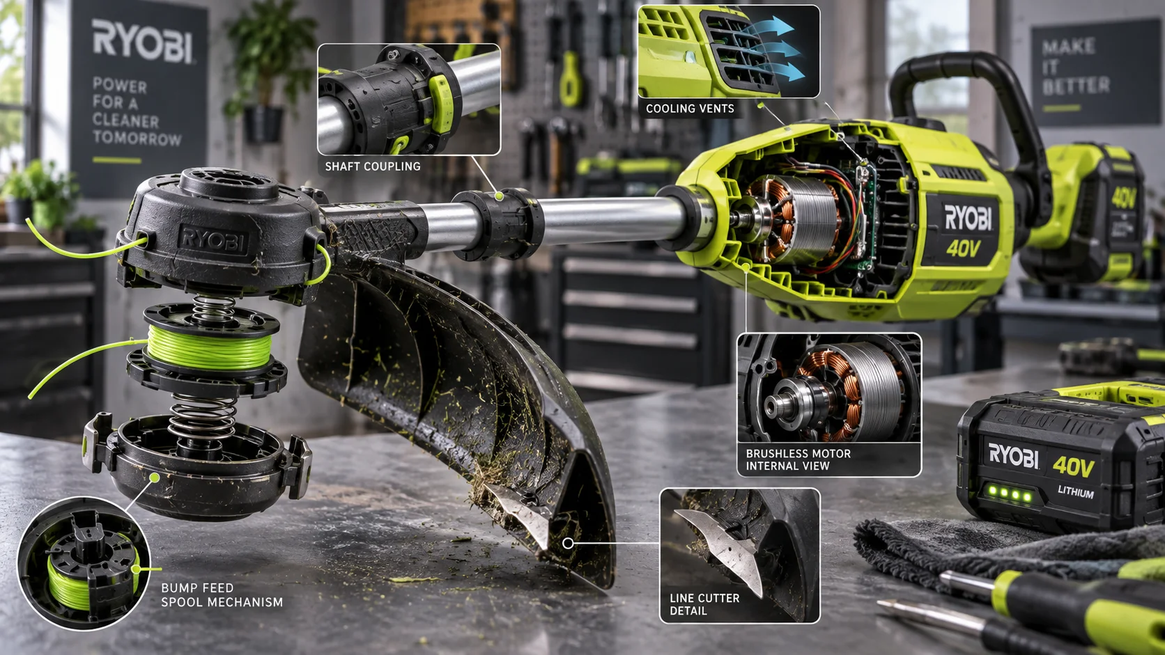 Ryobi 40V String Trimmer Troubleshooting: Bump Feed, Stalls &amp; Motor Fixes Detail