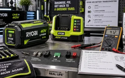 Ryobi 40V Lawn Mower Battery Troubleshooting: Reset, Charging, and Fixes