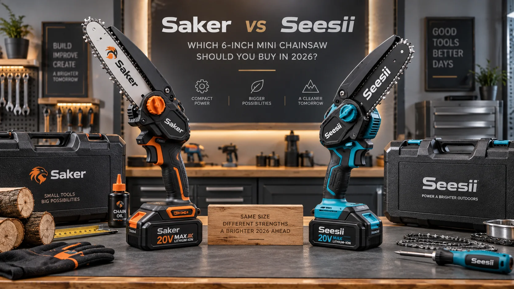 Saker vs Seesii Mini Chainsaw: Which 6-Inch Mini Chainsaw Should You Buy in 2026?