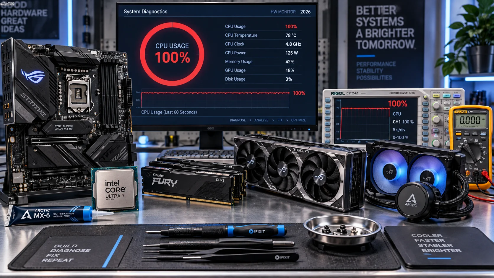 What Does It Mean My Cpu Is Pinned: VRM Compared (2026) What Does It Mean When My CPU Is Pinned at 100%? Diagnostics & Fixes (2026)