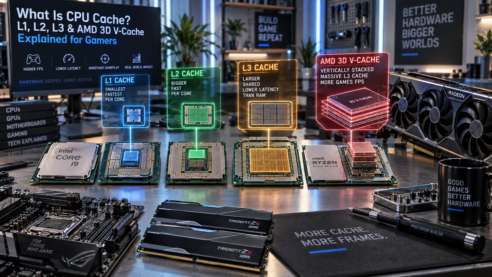 What Is CPU Cache? L1, L2, L3 &amp; AMD 3D V-Cache Explained for Gamers