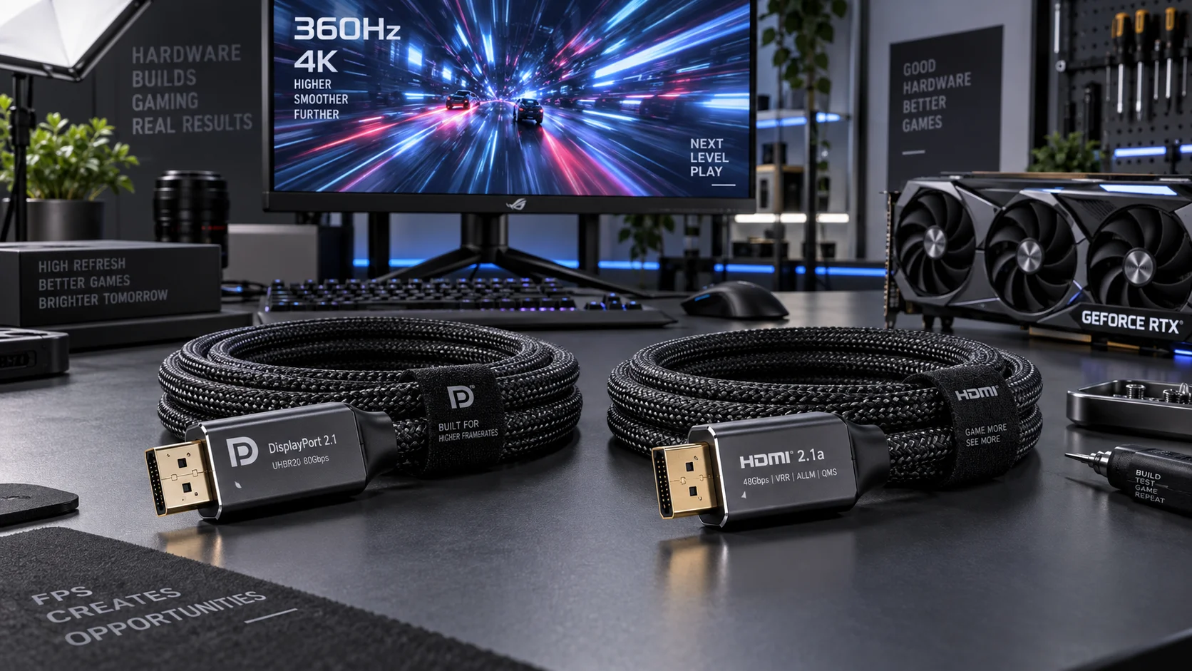 DisplayPort 2.1 vs HDMI 2.1a: Which Cable Should You Use for High-Refresh Gaming? DisplayPort 2.1 vs HDMI 2.1a: Which Cable Should You Use for High-Refresh Gaming?