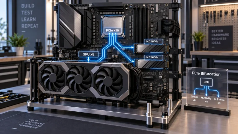 What Is PCIe Bifurcation? How M.2 SSDs Drop Your GPU Slot to x8 (2026)