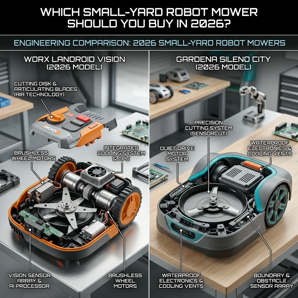 WORX Landroid Vision vs Gardena SILENO City: Which Small-Yard Robot Mower Should You Buy in 2026? Detail
