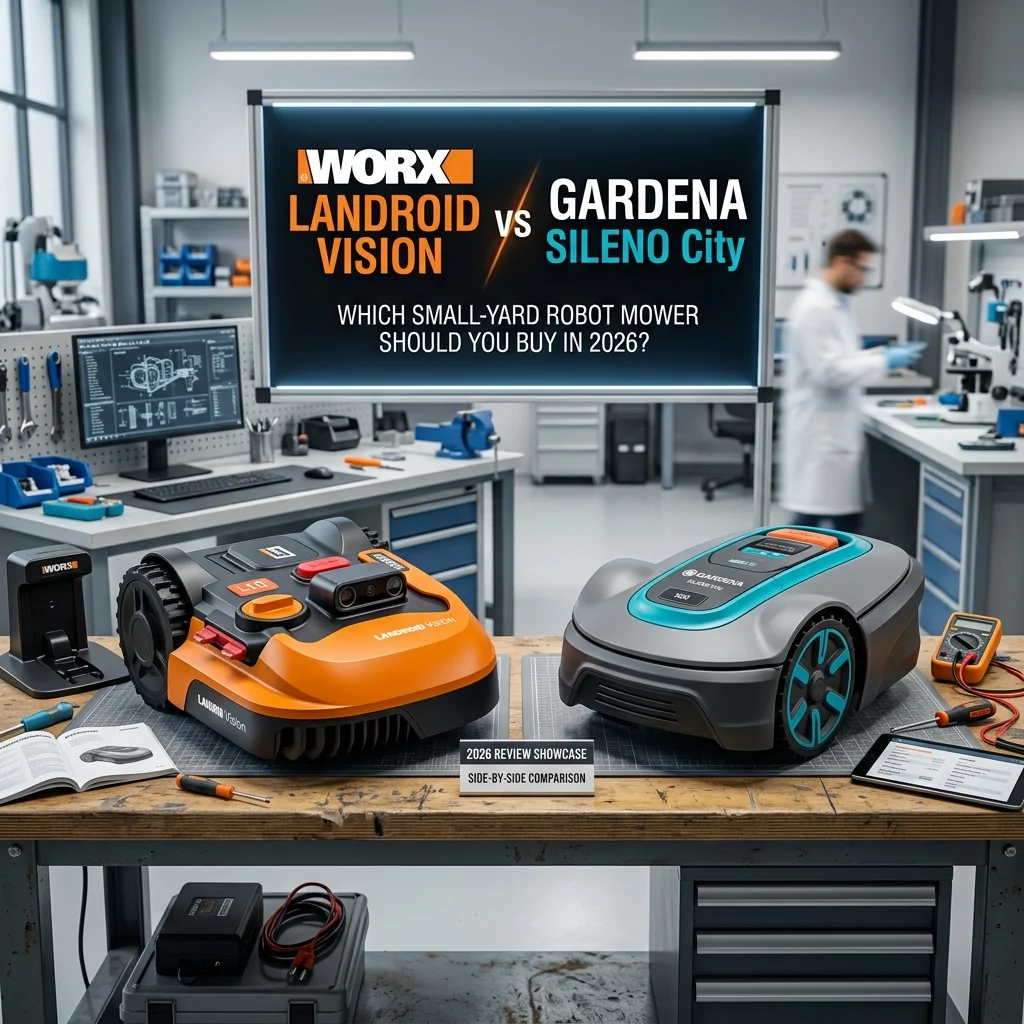 WORX Landroid Vision vs Gardena SILENO City: Which Small-Yard Robot Mower Should You Buy in 2026?