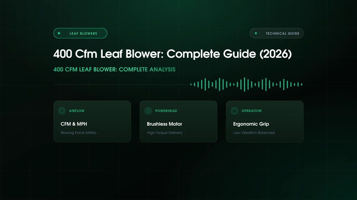 400 Cfm Leaf Blower: Complete Guide (2026)