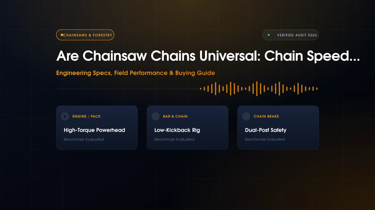 Are Chainsaw Chains Universal: Chain Speed & Torque Compared