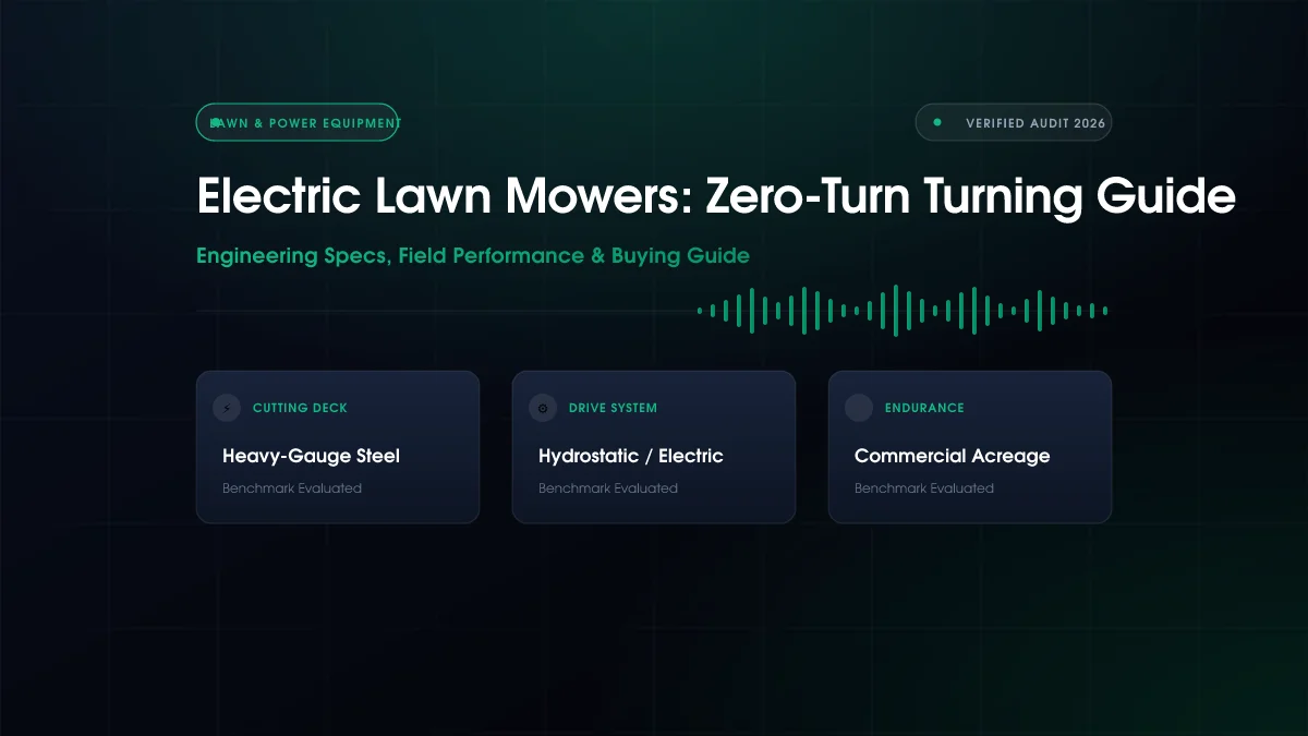 Electric Lawn Mowers: Zero-Turn Turning Guide