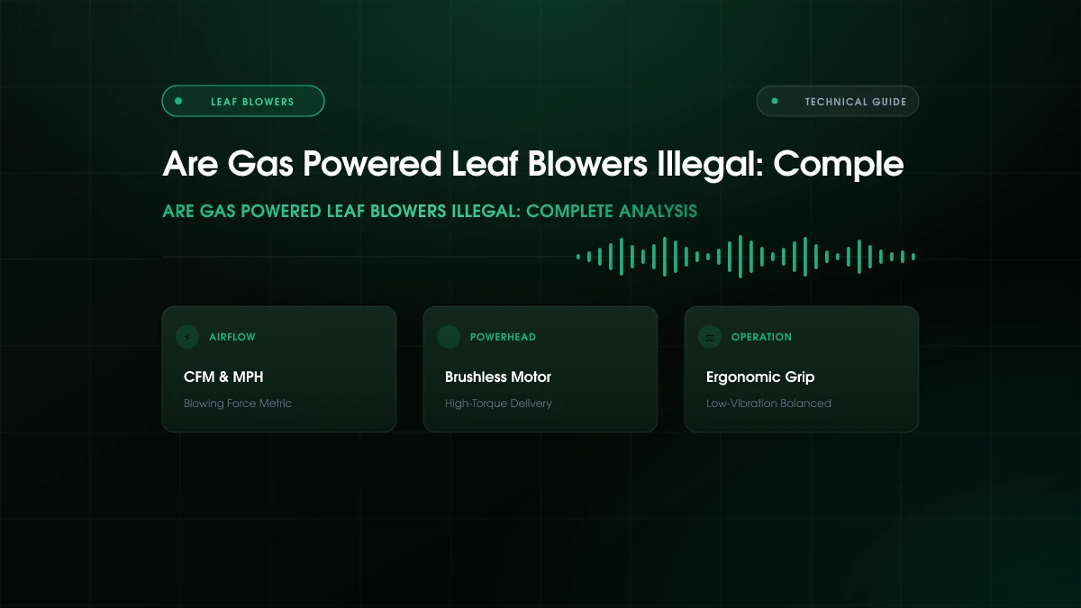 Are Gas Powered Leaf Blowers Illegal?