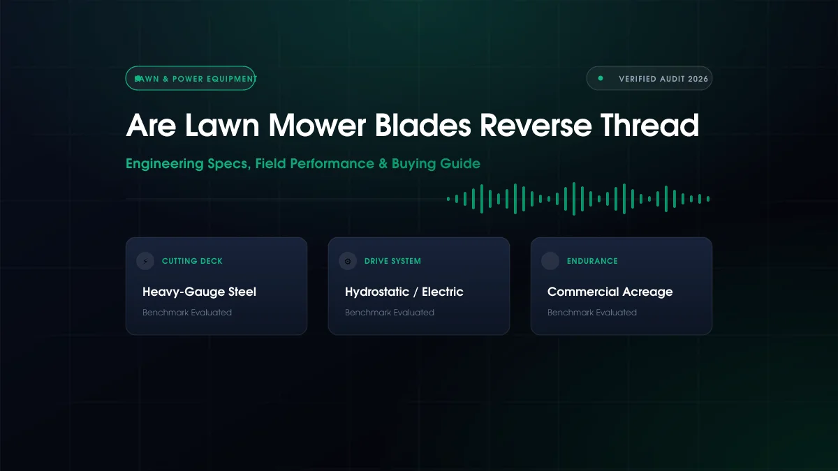 Are Lawn Mower Blades Reverse Thread?