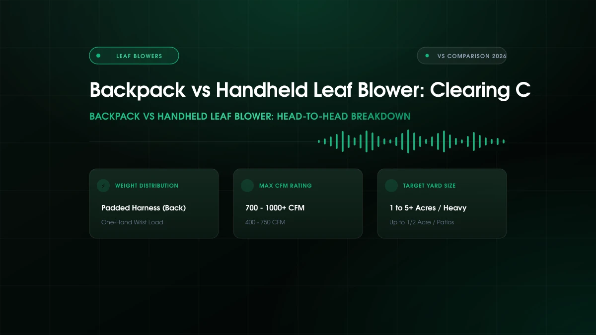 Backpack vs Handheld Leaf Blower: Clearing Capacity Ranked