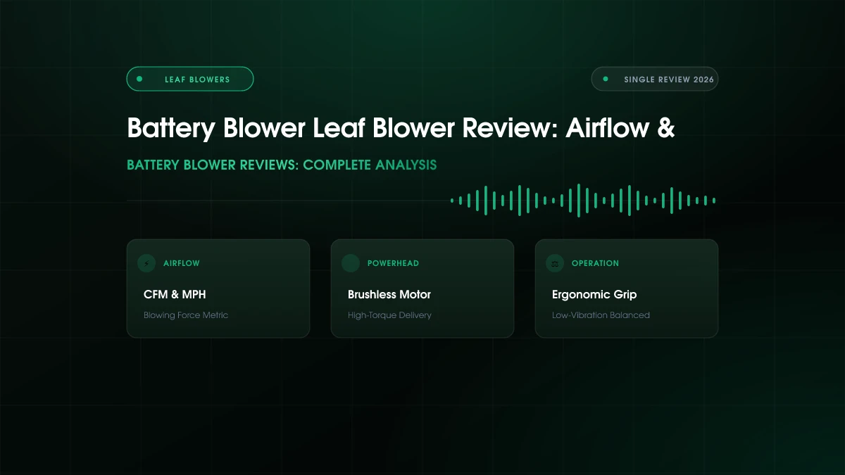Battery Blower Leaf Blower Review (2026)